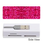 Hot Pink Glitter Memory Card Reader (Stick)