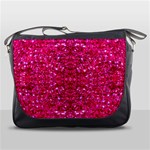 Hot Pink Glitter Messenger Bag