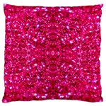 Hot Pink Glitter Large Cushion Case (One Side)