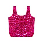 Hot Pink Glitter Full Print Recycle Bag (S)