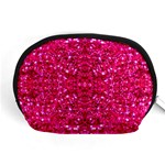 Hot Pink Glitter Accessory Pouch (Medium)