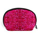 Hot Pink Glitter Accessory Pouch (Large)