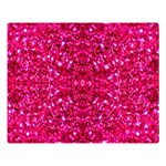 Hot Pink Glitter Double Sided Flano Blanket (Large)