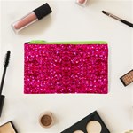 Hot Pink Glitter Cosmetic Bag (XS)