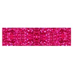 Hot Pink Glitter Satin Scarf (Oblong)