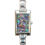 holographic Rectangle Italian Charm Watch