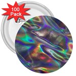 holographic 3  Button (100 pack)