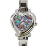 holographic Heart Italian Charm Watch