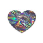 holographic Rubber Coaster (Heart)