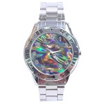 holographic Stainless Steel Analogue Watch