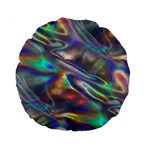 holographic Standard 15  Premium Flano Round Cushion 