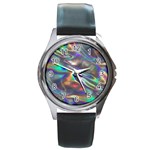 holographic Round Metal Watch