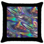 holographic Throw Pillow Case (Black)