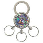 holographic 3-Ring Key Chain