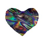 holographic Standard 16  Premium Heart Shape Cushion 