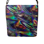 holographic Flap Closure Messenger Bag (L)