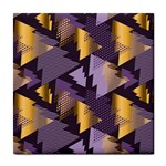 purple christmas trees Tile Coaster