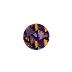 purple christmas trees 1  Mini Button