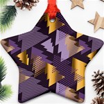 purple christmas trees Ornament (Star)