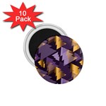 purple christmas trees 1.75  Magnet (10 pack) 