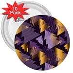 purple christmas trees 3  Button (10 pack)