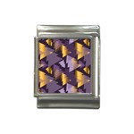 purple christmas trees Italian Charm (13mm)