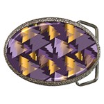 purple christmas trees Belt Buckle