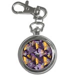 purple christmas trees Key Chain Watch