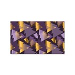 purple christmas trees Sticker (Rectangular)