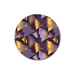 purple christmas trees Magnet 3  (Round)