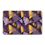 purple christmas trees Magnet (Rectangular)