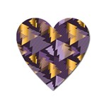 purple christmas trees Magnet (Heart)