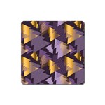 purple christmas trees Magnet (Square)