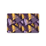 purple christmas trees Magnet (Name Card)