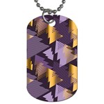 purple christmas trees Dog Tag (One Side)