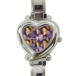 purple christmas trees Heart Italian Charm Watch