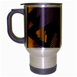 purple christmas trees Travel Mug (Silver Gray)