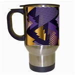 purple christmas trees Travel Mug (White)