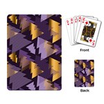 purple christmas trees Playing Cards Single Design