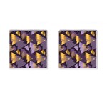 purple christmas trees Cufflinks (Square)