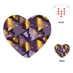 purple christmas trees Playing Cards (Heart)