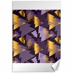 purple christmas trees Canvas 12  x 18 