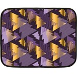 purple christmas trees Double Sided Fleece Blanket (Mini)