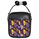 purple christmas trees Girls Sling Bag