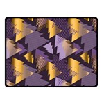 purple christmas trees Fleece Blanket (Small)