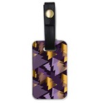 purple christmas trees Luggage Tag (one side)