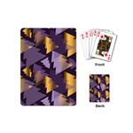 purple christmas trees Playing Cards (Mini)