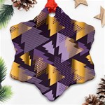 purple christmas trees Ornament (Snowflake)