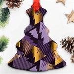 purple christmas trees Ornament (Christmas Tree) 