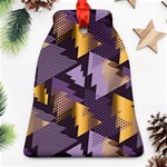 purple christmas trees Ornament (Bell)